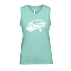 Pittsburgh Penguins Levelwear Women's Paisley Sweep V-Neck Tank Top - Mint | US 201425389