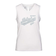 Detroit Red Wings Levelwear Women's Paisley Sweep V-Neck Tank Top - White | US 201425395