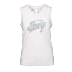 Indiana Pacers Levelwear Women's Paisley Sweep V-Neck Tank Top White outlet