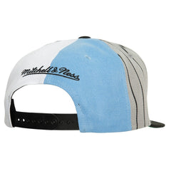 Brooklyn Nets What The Pinstripe Snapback Hat Black - Mitchell & Ness