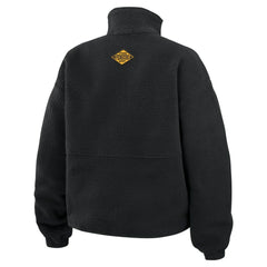 Pittsburgh Penguins WEAR by Erin Andrews Women's Polar Fleece Half-Zip Jacket - Black | US 201429688