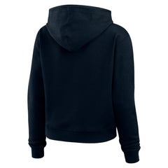 Seattle Kraken WEAR by Erin Andrews Women's Waffle-Knit Pullover Hoodie - Deep Sea Blue | US 201429709