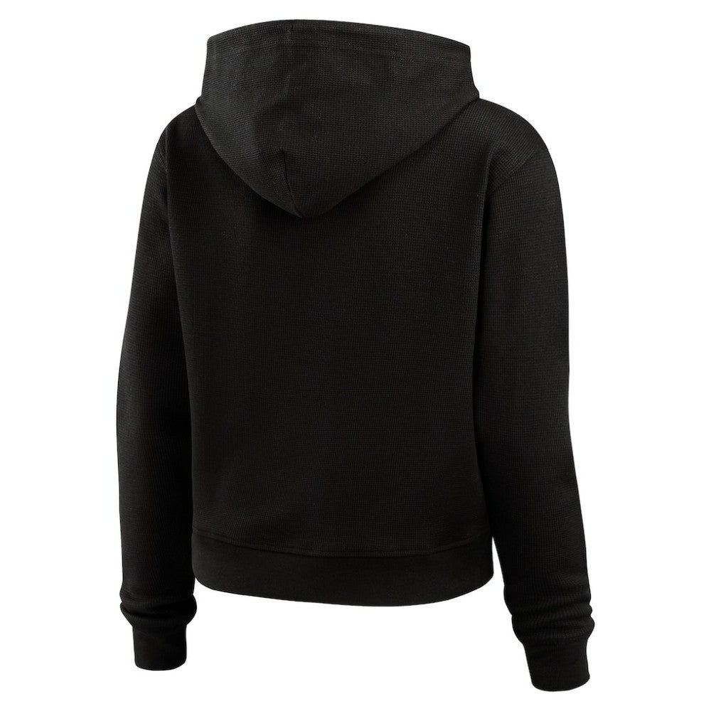 Vegas Golden Knights WEAR by Erin Andrews Women's Waffle-Knit Pullover Hoodie - Black | US 201429714