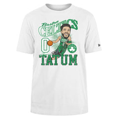 Jayson Tatum Boston Celtics Caricature Player T-Shirt White - New Era