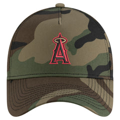 Los Angeles Angels New Era Woodland Team Pop 9FORTY A-Frame Adjustable Hat - Camo Hats