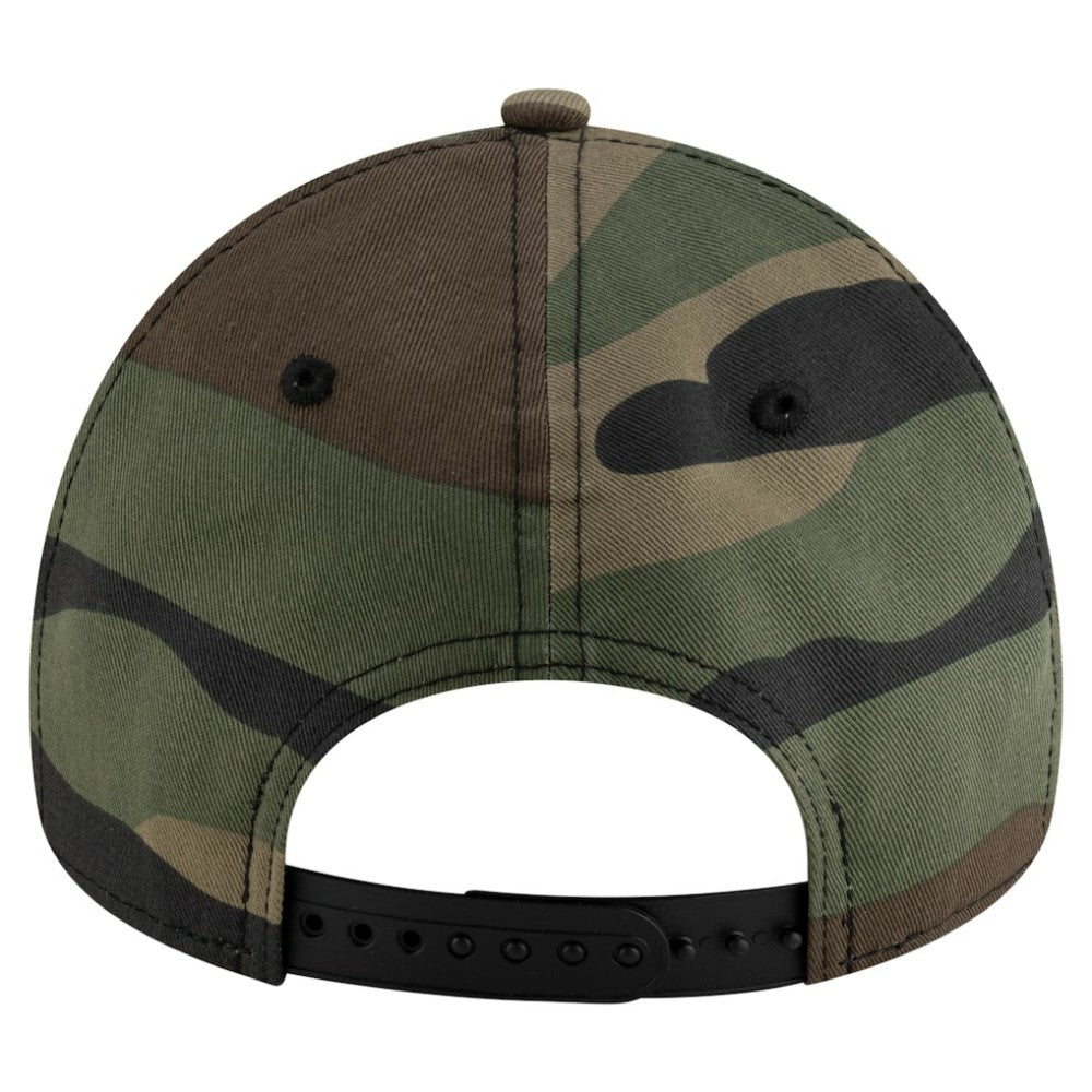 Chicago Cubs New Era Woodland Team Pop 9FORTY A-Frame Adjustable Hat - Camo Hats