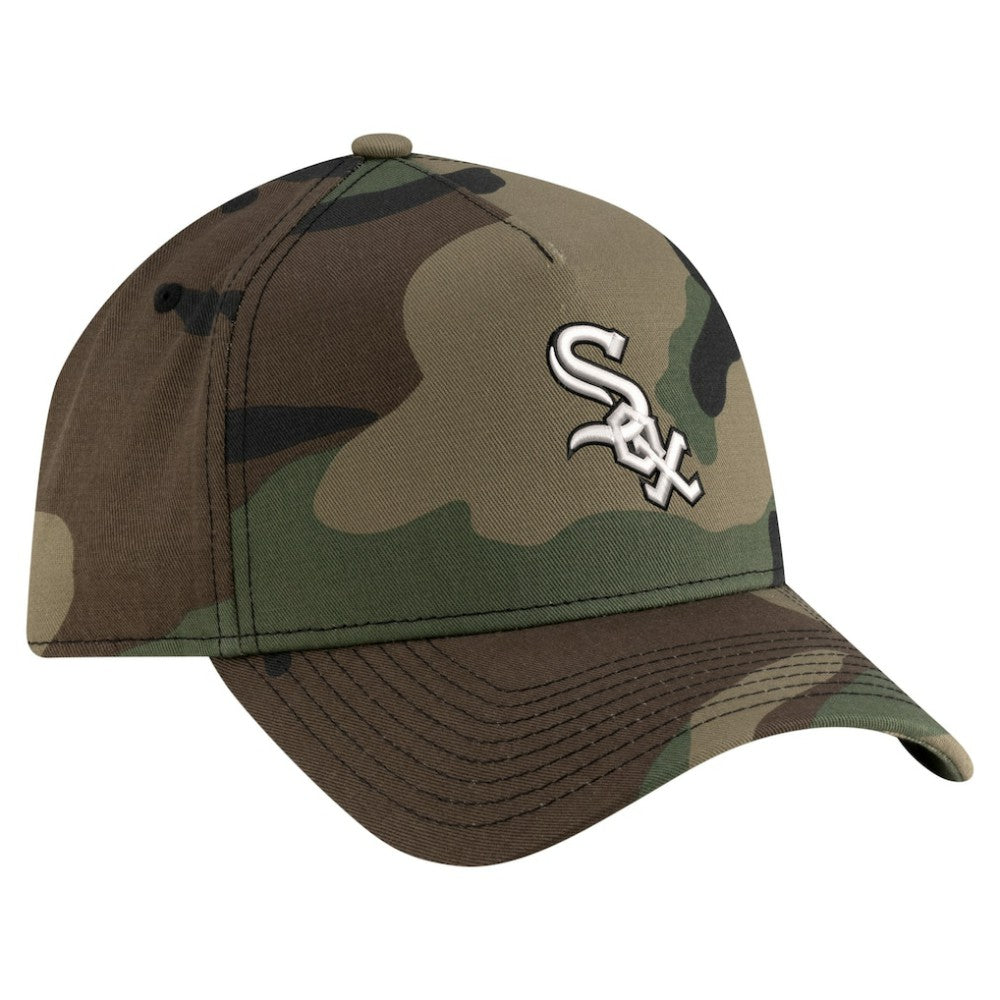 Chicago White Sox New Era Woodland Team Pop 9FORTY A-Frame Adjustable Hat - Camo Hats