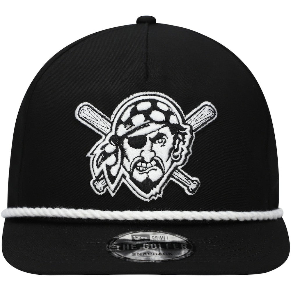 Pittsburgh Pirates New Era Golfer Snapback Hat - Black Hats