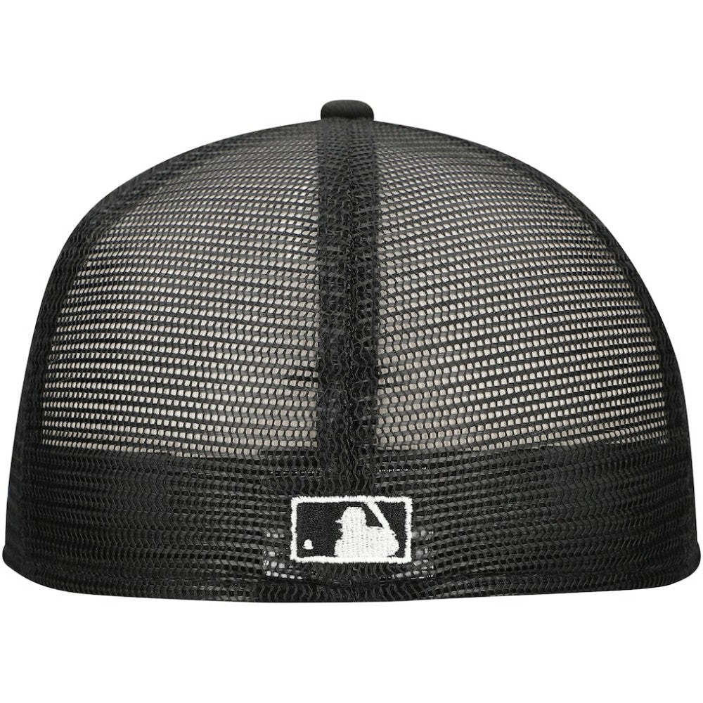 Atlanta Braves New Era 59FIFTY Trucker Fitted Hat - Black Hats