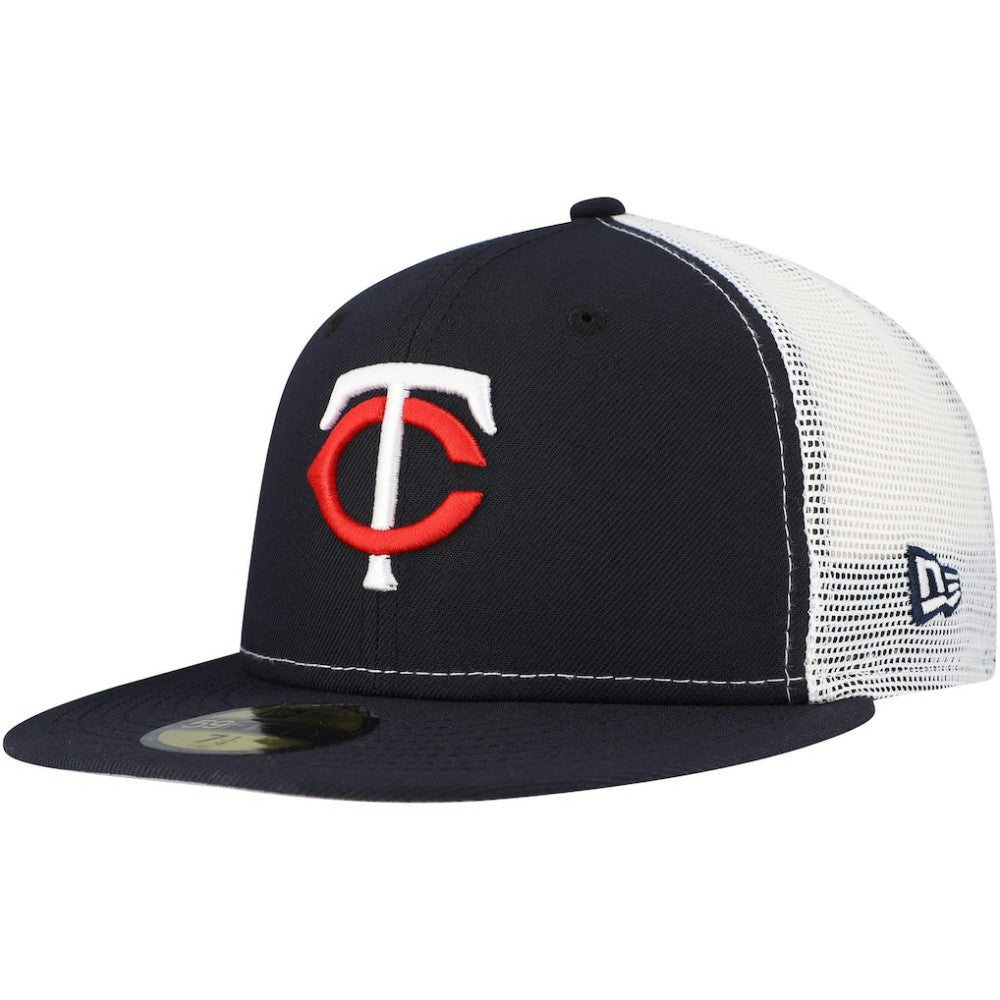 Minnesota Twins New Era Team Color 59FIFTY Trucker Fitted Hat - Navy Hats