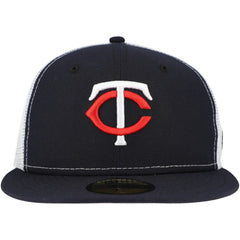 Minnesota Twins New Era Team Color 59FIFTY Trucker Fitted Hat - Navy Hats