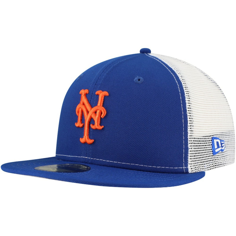 New York Mets New Era Team Color 59FIFTY Trucker Fitted Hat - Royal Hats