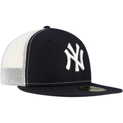 New York Yankees New Era Team Color 59FIFTY Trucker Fitted Hat - Navy Hats