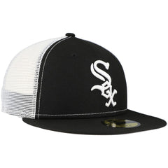 Chicago White Sox New Era Team Color 59FIFTY Trucker Fitted Hat - Black Hats