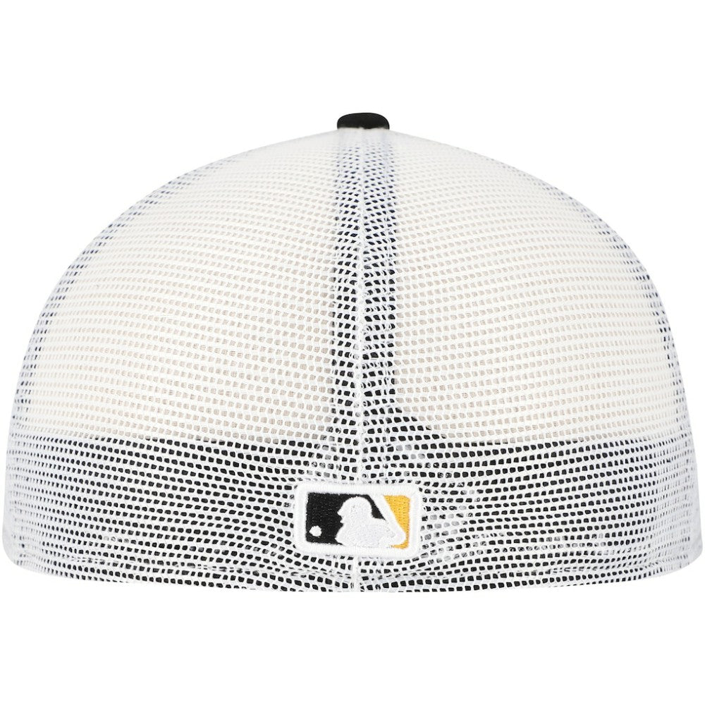 Pittsburgh Pirates New Era Team Color 59FIFTY Trucker Fitted Hat - Black Hats