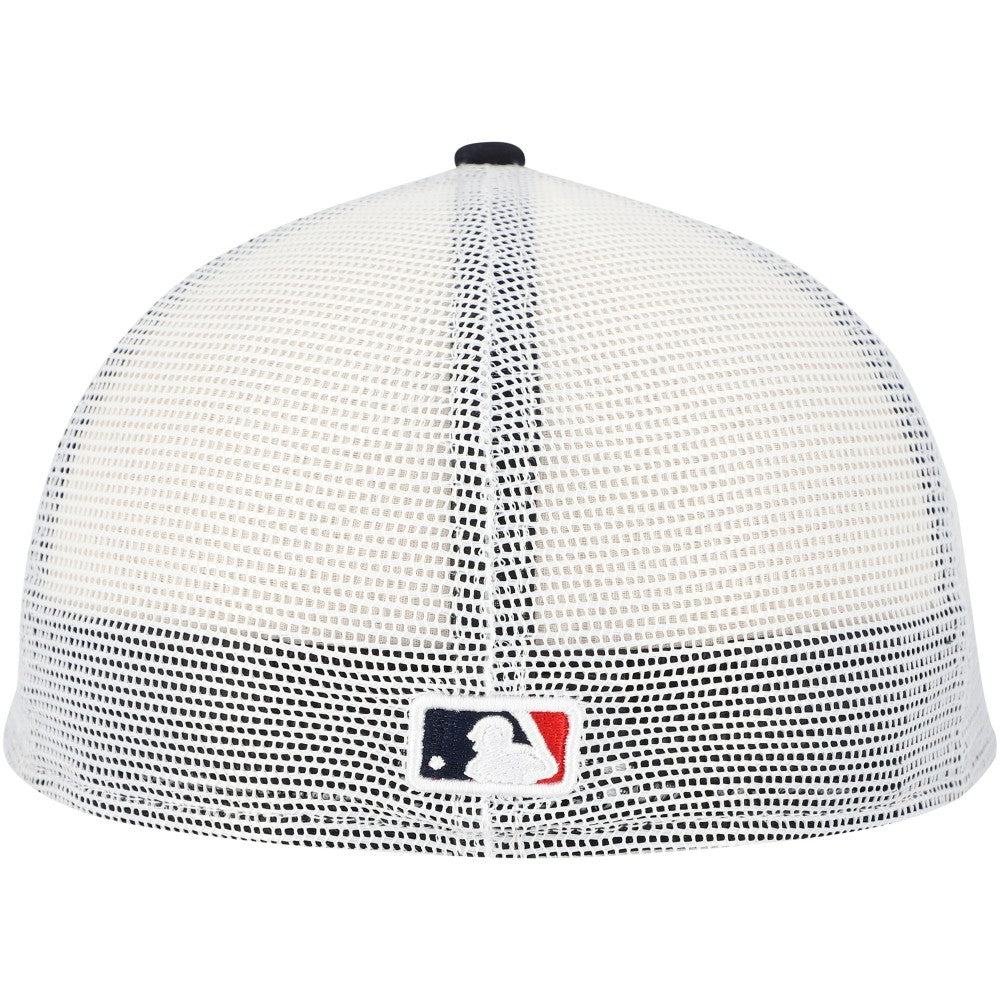 Cleveland Guardians New Era Team Color 59FIFTY Trucker Fitted Hat - Navy Hats