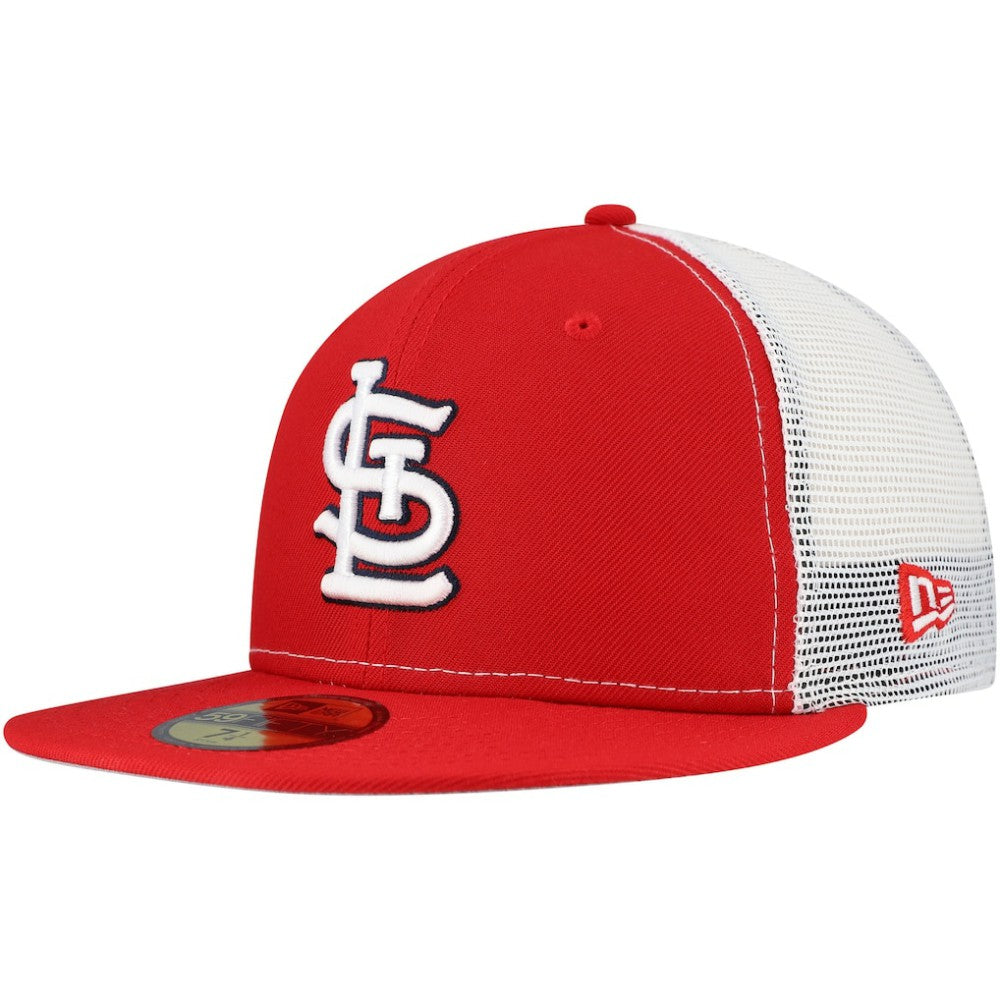 St. Louis Cardinals New Era Team Color 59FIFTY Trucker Fitted Hat - Red Hats