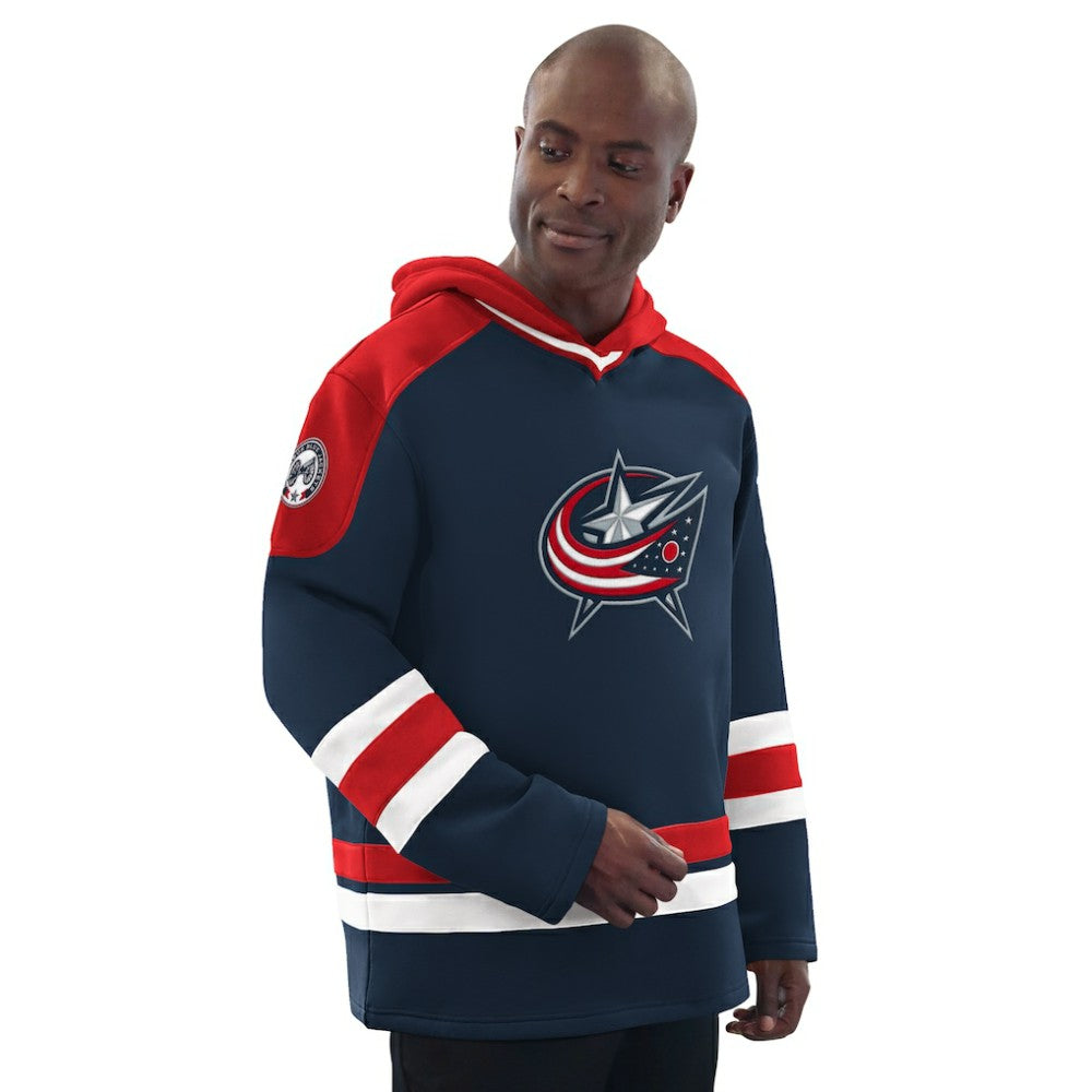 Columbus Blue Jackets Starter Hockey Pullover Hoodie - Navy/Red | US 201432143