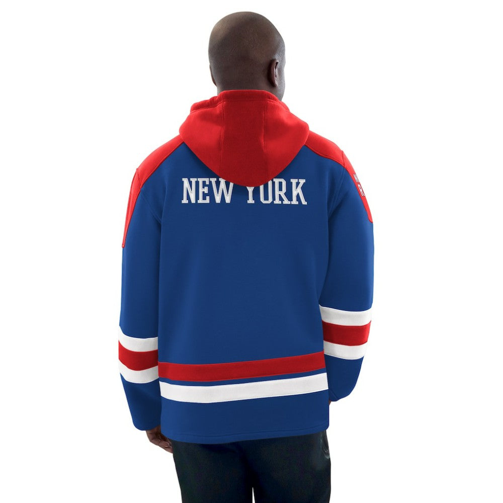 New York Rangers Starter Hockey Pullover Hoodie - Blue/Red | US 201432146