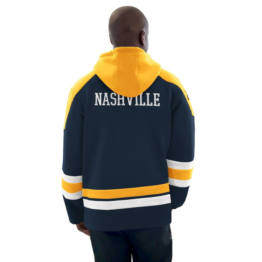 Nashville Predators Starter Hockey Pullover Hoodie - Navy/Gold | US 201432150