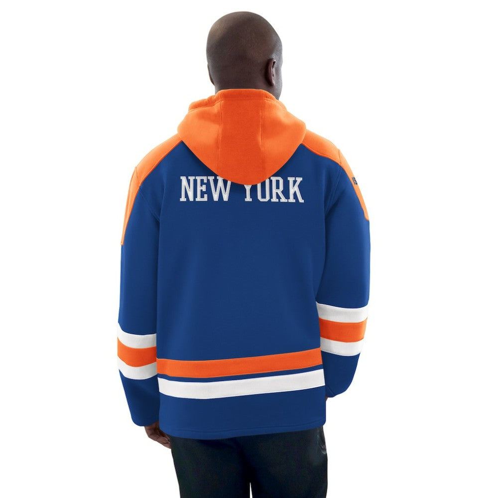 New York Islanders Starter Hockey Pullover Hoodie - Royal/Orange | US 201432151