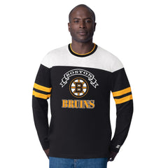 Boston Bruins Starter Blitz Durene Long Sleeve T-Shirt - Black | US 201432179
