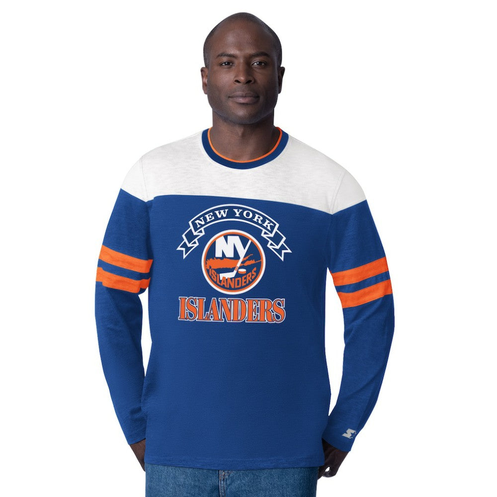 New York Islanders Starter Blitz Durene Long Sleeve T-Shirt - Royal | US 201432183