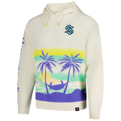 Seattle Kraken Margaritaville Island Dream Peached Pullover Hoodie - Cream | US 201432734