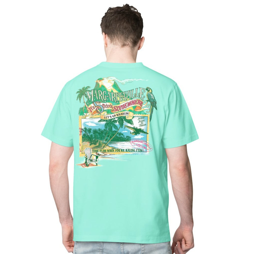 Seattle Kraken Margaritaville Time Flies T-Shirt - Light Blue | US 201432736