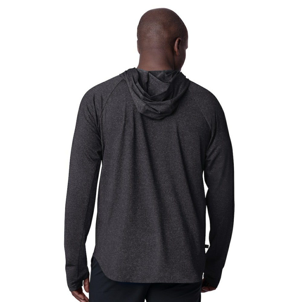 Detroit Red Wings MSX by Michael Strahan Fast Track Raglan Long Sleeve Hoodie T-Shirt - Black | US 201432762