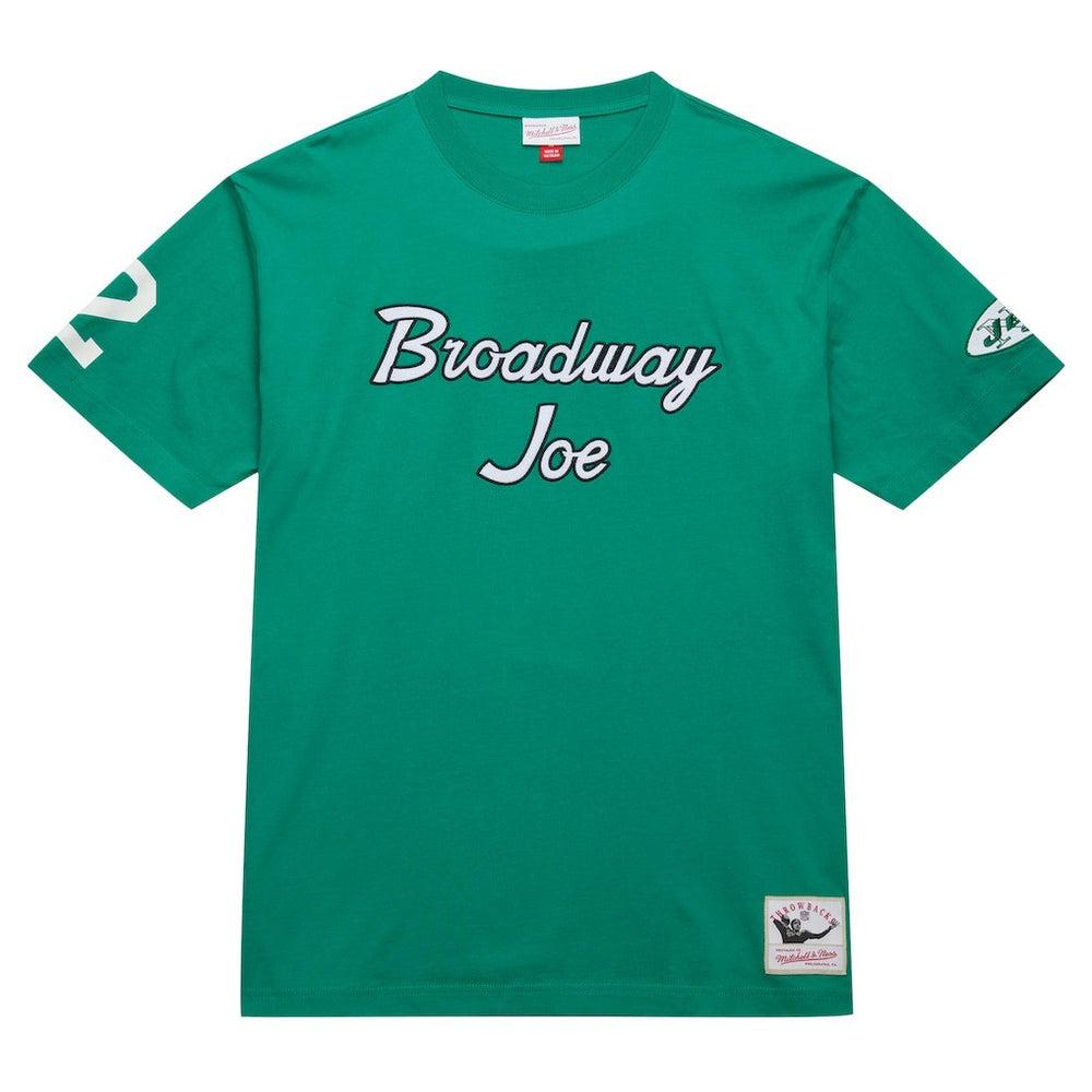 Joe Namath New York Jets Retired Player Nickname T-Shirt - Kelly Green T-shirts
