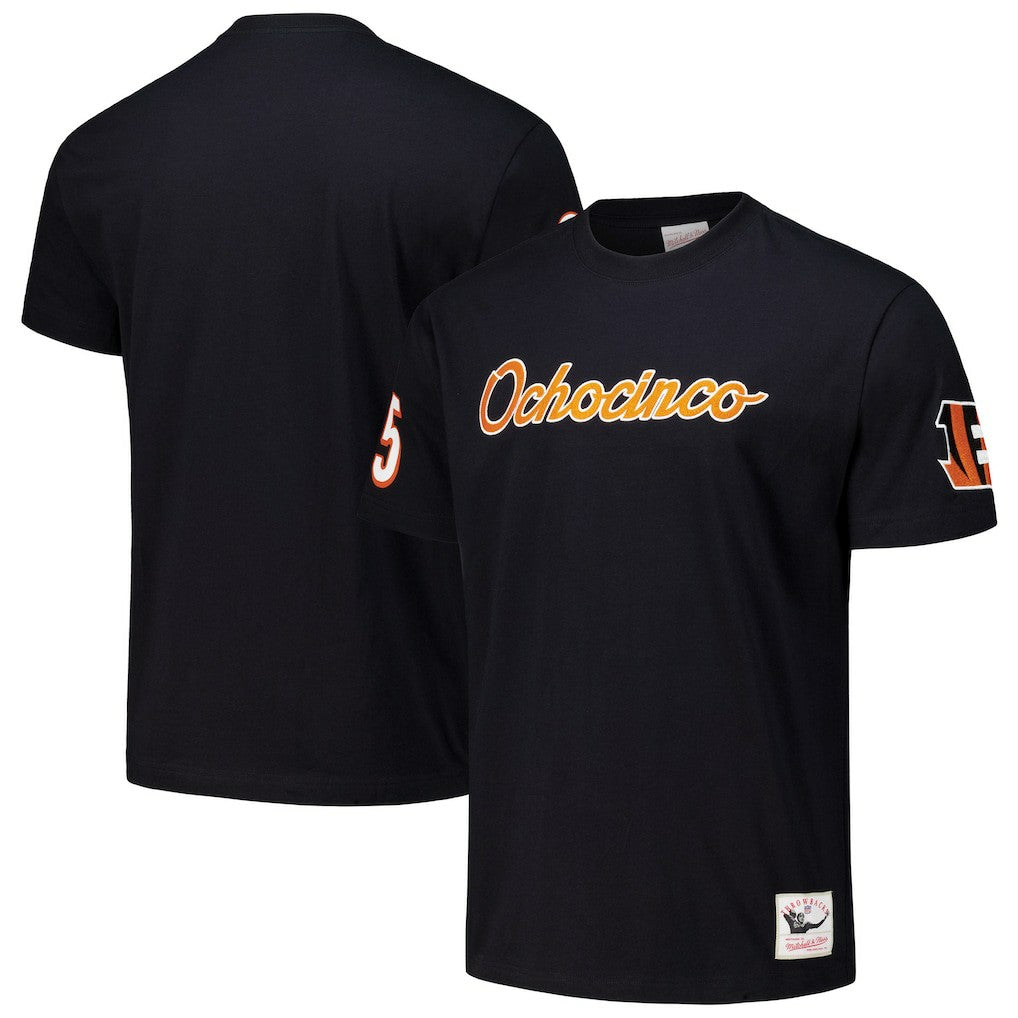 Chad Johnson Cincinnati Bengals Retired Player Nickname T-Shirt - Black T-shirts