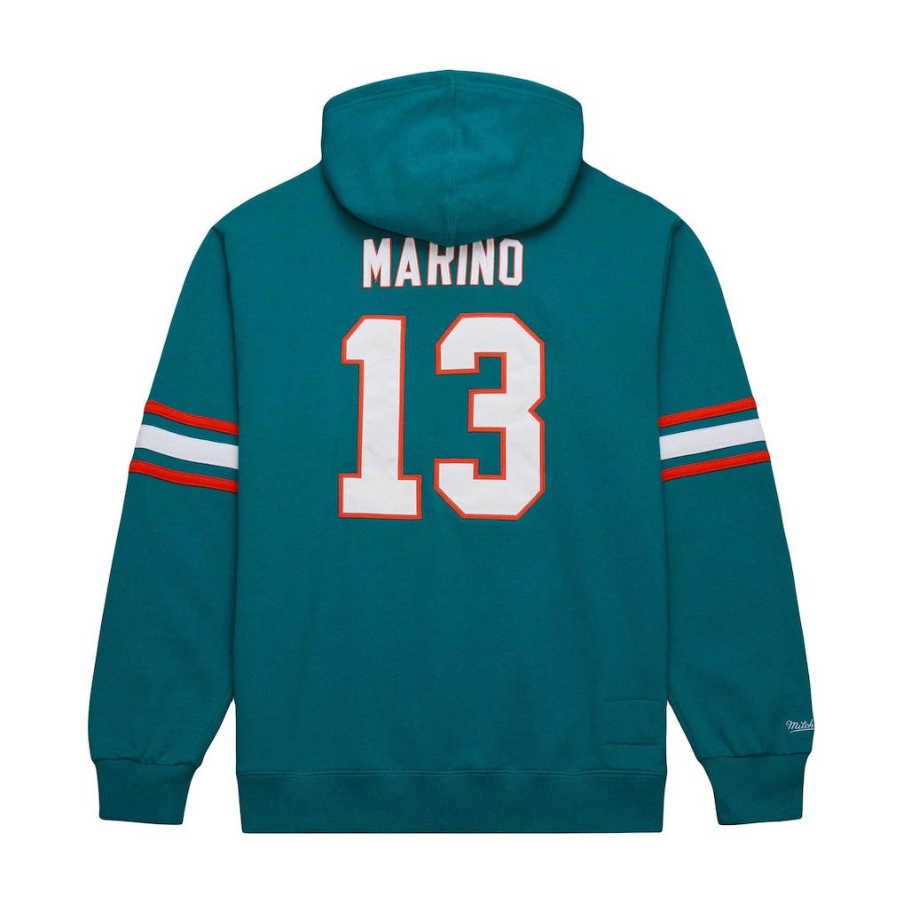 Dan Marino Miami Dolphins Retired Player Name & Number Pullover Hoodie - Aqua Hoodies