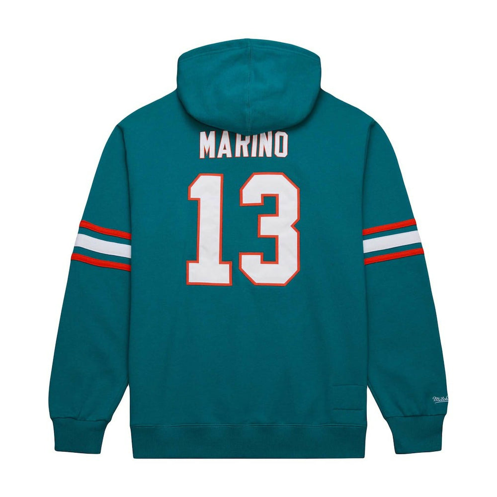 Dan Marino Miami Dolphins Retired Player Name & Number Pullover Hoodie - Aqua Hoodies