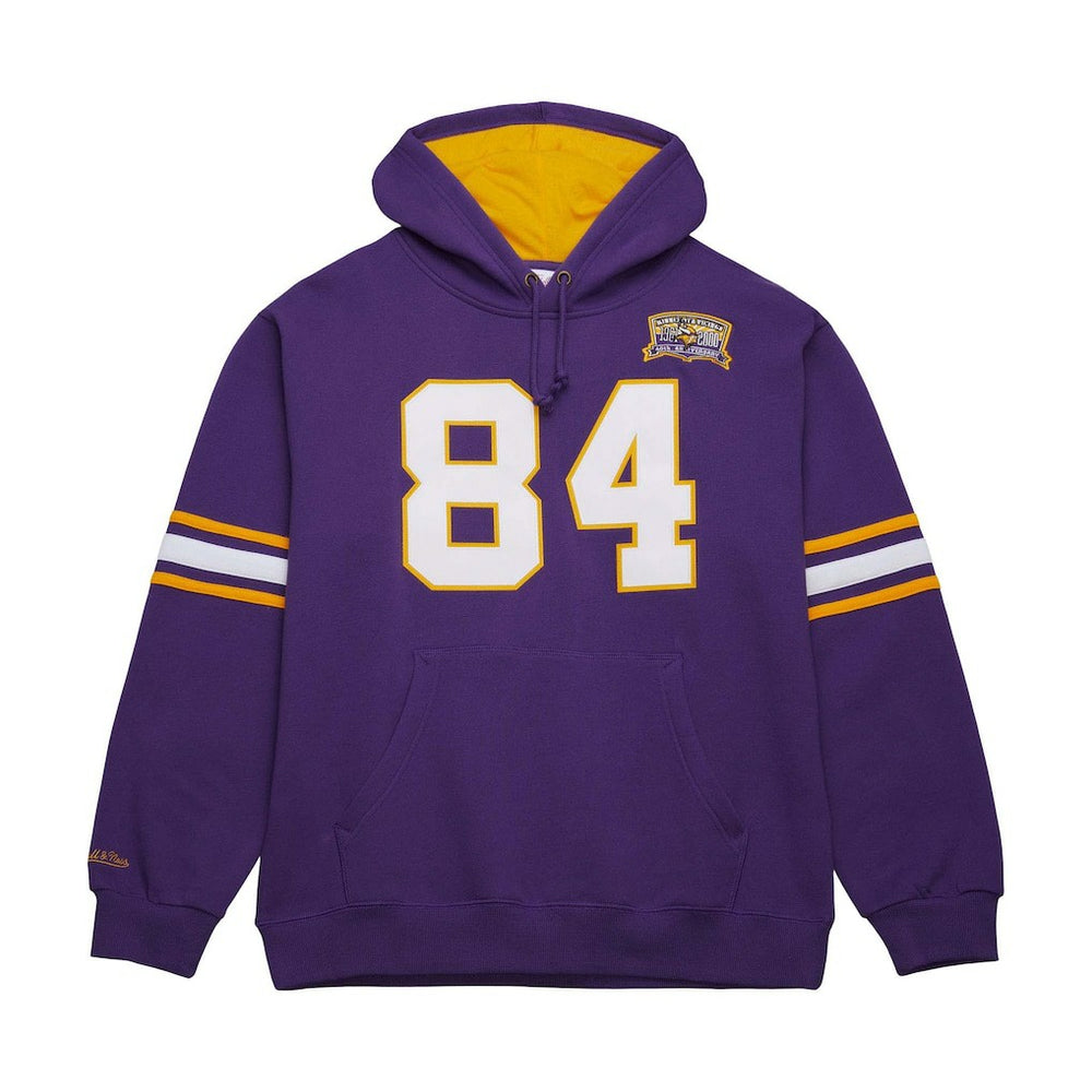Randy Moss Minnesota Vikings Retired Player Name & Number Pullover Hoodie - Purple Hoodies