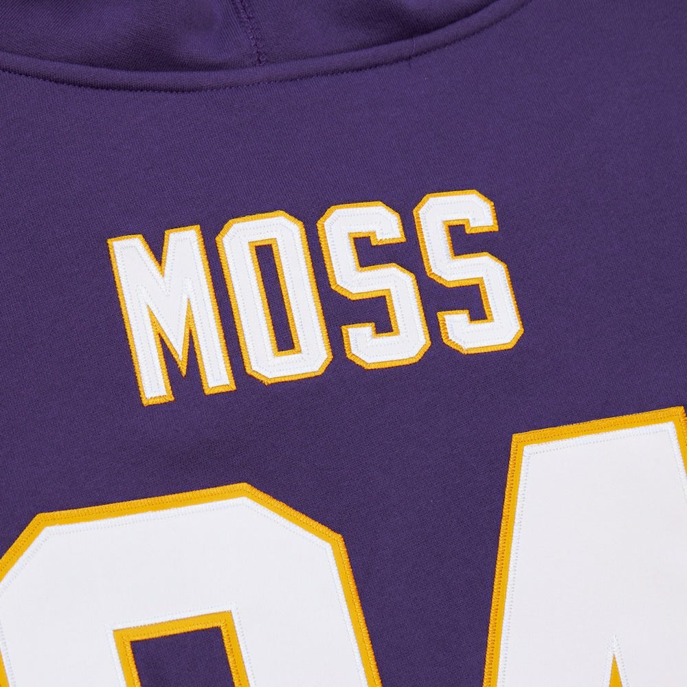 Randy Moss Minnesota Vikings Retired Player Name & Number Pullover Hoodie - Purple Hoodies