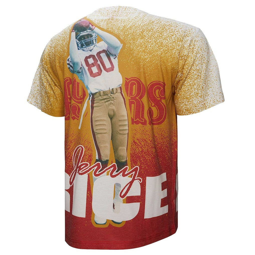Jerry Rice San Francisco 49ers Burst Retired Player T-Shirt - Gray T-shirts
