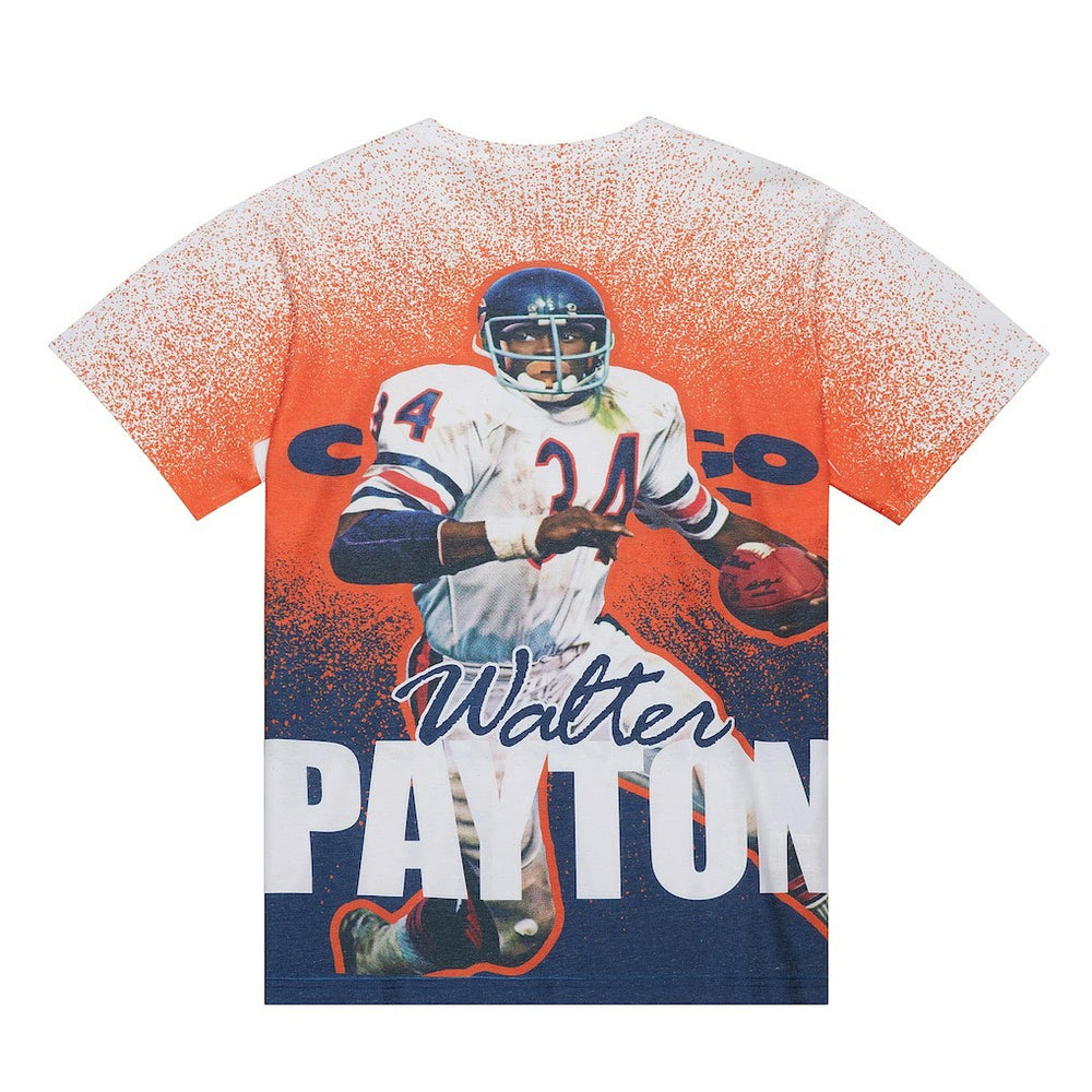 Walter Payton Chicago Bears Burst Retired Player T-Shirt - Gray T-shirts