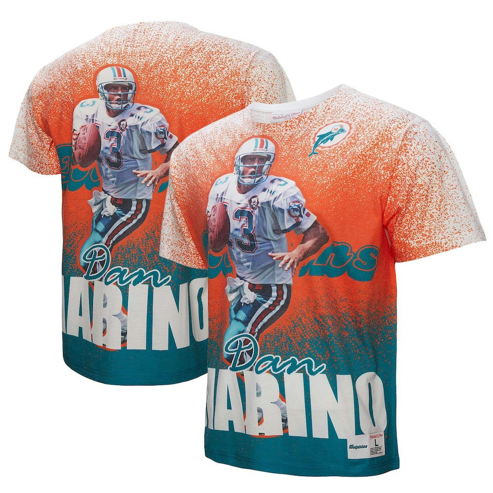 Dan Marino Miami Dolphins Burst Retired Player T-Shirt - White T-shirts