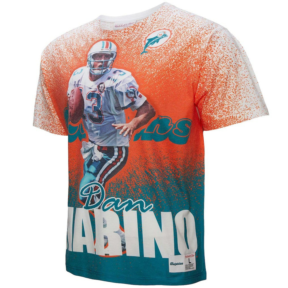 Dan Marino Miami Dolphins Burst Retired Player T-Shirt - White T-shirts