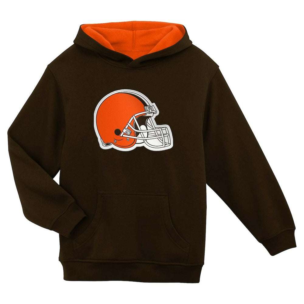 Cleveland Browns Outerstuff Preschool Prime Pullover Hoodie - Brown Hoodies