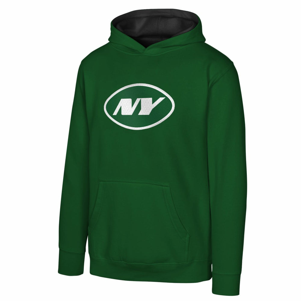 New York Jets Youth Prime Pullover Hoodie - Green Hoodies