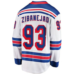 Mika Zibanejad New York Rangers Fanatics Away Premier Breakaway Player Jersey - White | US 201434977