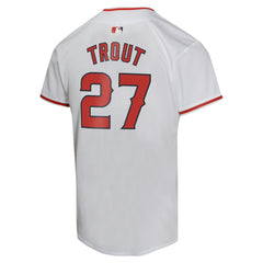 Mike Trout Los Angeles Angels Nike Youth Home Game Player Jersey - White Jerseys