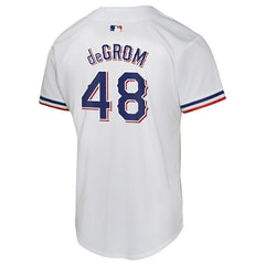 Jacob deGrom Texas Rangers Nike Youth Home Game Player Jersey - White Jerseys