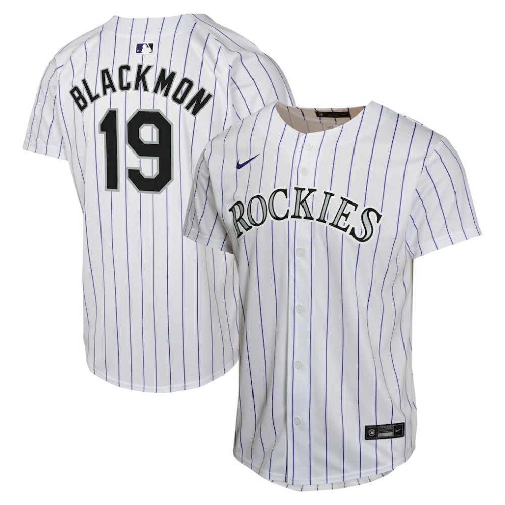 Charlie Blackmon Colorado Rockies Nike Youth Home Game Player Jersey - White Jerseys