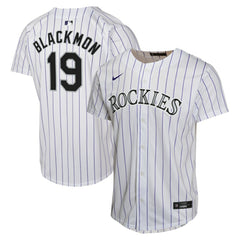Charlie Blackmon Colorado Rockies Nike Youth Home Game Player Jersey - White Jerseys