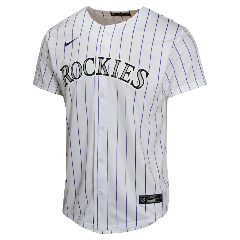 Charlie Blackmon Colorado Rockies Nike Youth Home Game Player Jersey - White Jerseys