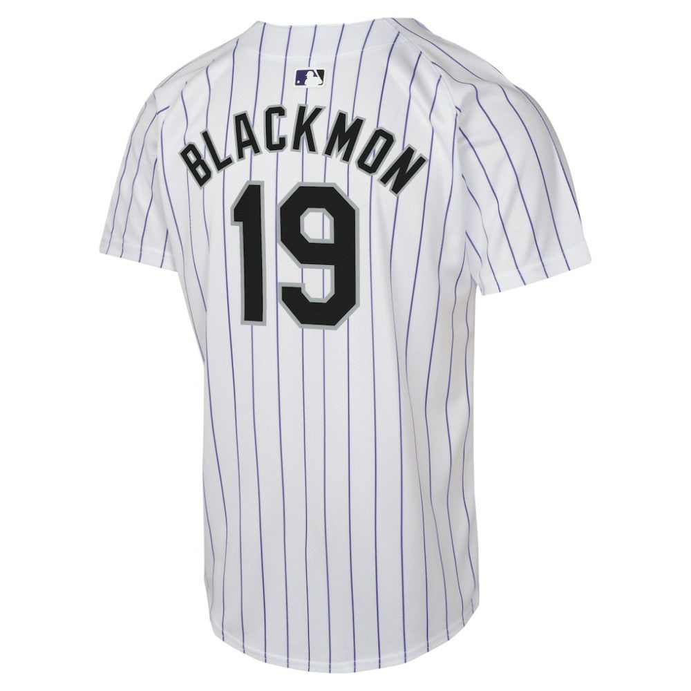 Charlie Blackmon Colorado Rockies Nike Youth Home Game Player Jersey - White Jerseys