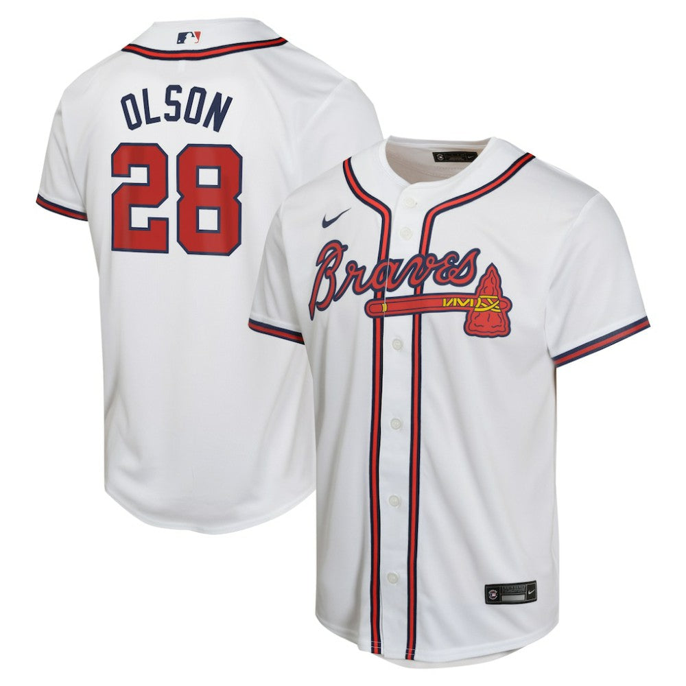 Matt Olson Atlanta Braves Nike Youth Home Game Player Jersey - White Jerseys